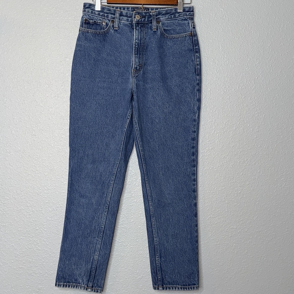 Abercrombie Annie High Rise Girlfriend Jeans Womens 26/2 Medium Wash Straight